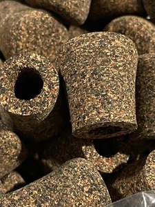 Cork Rings, Large Mixed Grain Butt Cap Style #2, One Butt Cap - Picture 1 of 3