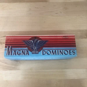 Vintage ~ HALSAM MAGNA DOMINOES ~ N.225 ~ AQUILA ~ orig. Scatola ~ Senza Regole S/H - Foto 1 di 6