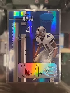 2005 Leaf Certified Auto  Cowboys #33 Terence Newman /50 - Picture 1 of 4
