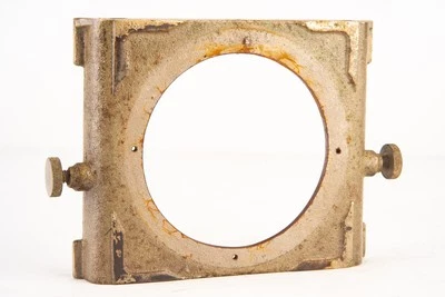 Antique Cast Iron Lens Board with 77mm Opening V20 - Image 1 of 4