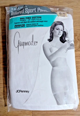 NUEVO Paquete de 3 bragas deportivas a medida vintage JCPenney Gaymode para mujer talla 40 Foto 1 de 4