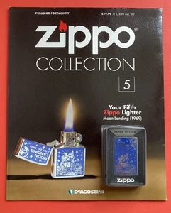 2015 Vintage Boxed Deagostini Zippo Collection Lighter Moon Landing Unopened - Picture 1 of 1