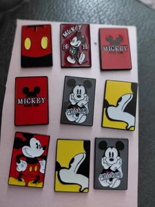 set of 9 disney mickey mouse variations oblongs red,yellow and grey - Picture 1 of 1