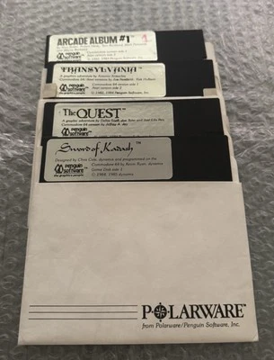 Penguin Game Lot |  Commodore 64 | Disks | Tested - Image 1 of 4