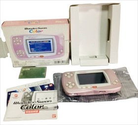 Bandai WonderSwan Color Pearl Pink Color WSC-001 Boxed Handheld Console