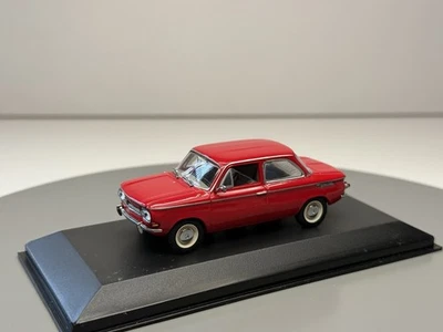 MINICHAMPS 1/43 NSU 1000 L 1964 red (AUTOART SOLIDO LOOSMART IXO EDICOLA) - Immagine 1 di 4