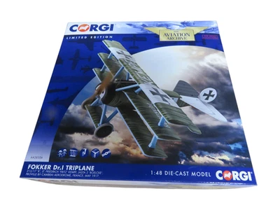 Corgi AA38306 Fokker Dr.I Triplane LT. Friedrich "Fritz" Kempf, France, May 1917 - Image 1 of 4