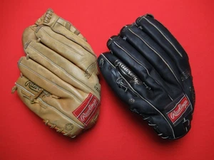 TWO! Vtg Rawlings Jose Canseco RBG36 Fastback Baseball 12" Glove Mitt For RHT - Picture 1 of 14