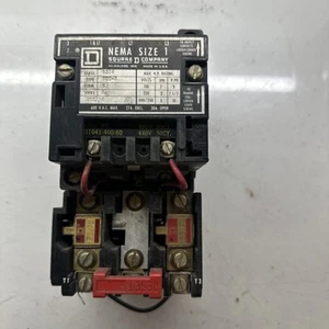 8536SCG3 Square D NEMA Size 1 Motor Starter 120V Coil - Picture 1 of 7