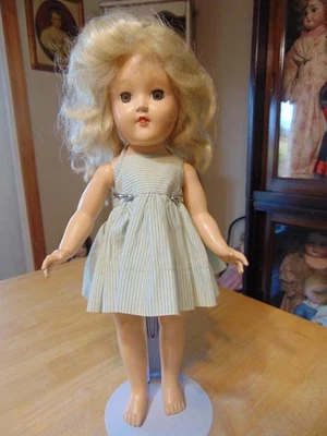 Vintage Ideal Toni Doll~P-90~14"~TLC~LOOSE~Blonde~NEEDS BEAUTICIAN~ - Image 1 of 4