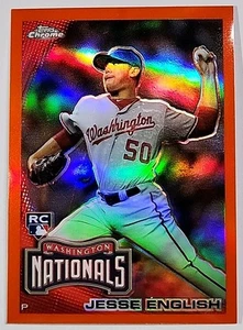 Topps 2010 cromo naranja refractor Jesse inglés #203 - Nacionales de Washington - Imagen 1 de 3