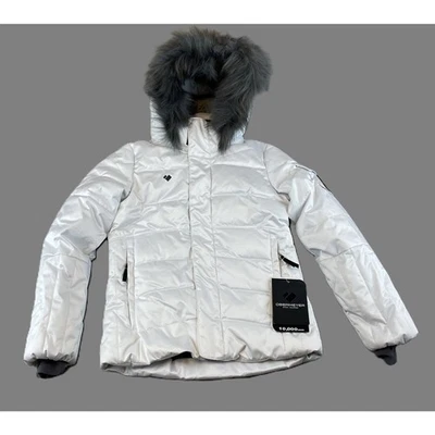 Abrigo Chaqueta Obermeyer Meghan Adolescentes Niñas Talla S (8) Blanco Aislado Esquí Foto 1 de 4