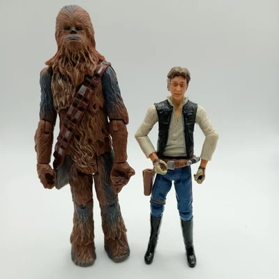 Star Wars Legacy Collection Han Solo & Chewbacca 3.75" figures Millennium Falcon - Image 1 of 4