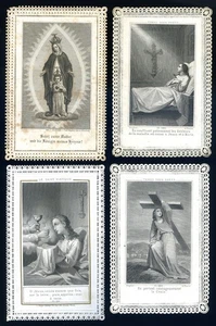 santini merlettati-holy cards lace-canivets-spitzebildichen LOTTO N.836 - Picture 1 of 1