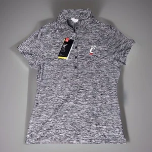UNDER ARMOUR University Of Cincinnati UC Bearcats Women’s M Gray Golf Polo NWT - Picture 1 of 11