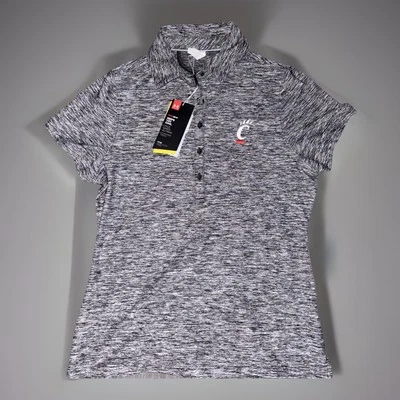 UNDER ARMOUR University Of Cincinnati UC Bearcats Women’s M Gray Golf Polo NWT - Image 1 of 4