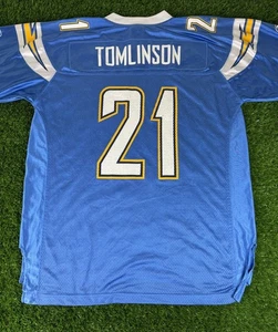 Camiseta de fútbol americano grande de los San Diego Chargers para hombre de la NFL LaDainian Tomlinson Reebok RBK - Imagen 1 de 9