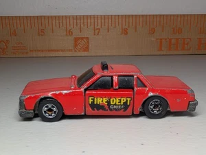 Hot Wheels 1983 Black Wall Fire Chief Fire Smasher Crash-Up Car - Picture 1 of 12