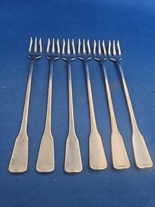 Lot of 6 Oneida AMERICAN COLONIAL Stainless Cocktail Forks 6" - Picture 1 of 7