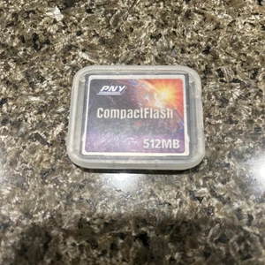 PNY 512MB CompactFlash Kamera CF Speicherkarte Compact Flash - ungetestet  - Bild 1 von 2