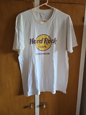 Vtg HARD ROCK CAFE Stockholm T-Shirt Vintage Men's Size Large - Image 1 of 2