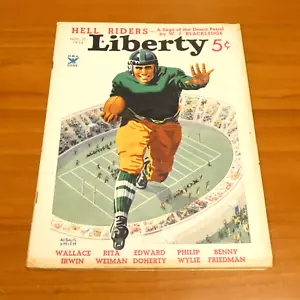 1934 Liberty Magazine Football Cover - Imagen 1 de 3