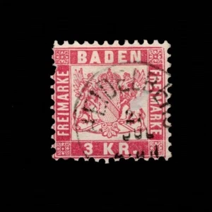 Germany, Baden, Scott 27, Coat of Arms, 1868, used, 107674 - Picture 1 of 2