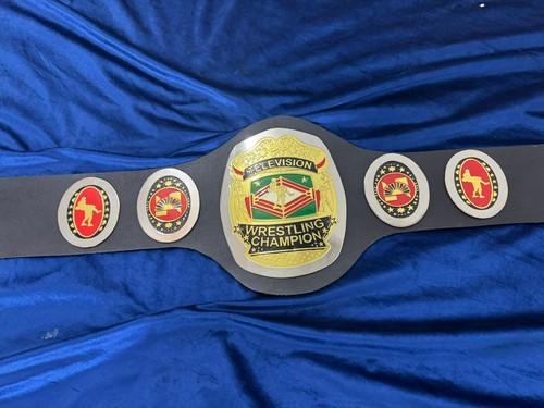 Cintura titolo NWA Television Wrestling Championship misura adulto 2 mm ZINC