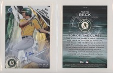 2017 Bowman Draft Box Toppers Top of the Class /35 Austin Beck #TOC-AB Auto