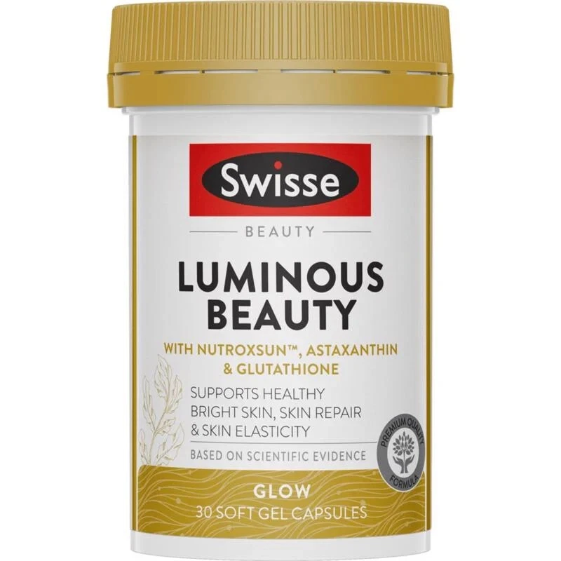 New Swisse Luminous Beauty 30 Capsules with Nutroxsun, Astaxanthin & Glutathione - image 1 of 1