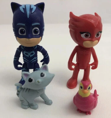 Figura PJ Masks Coleccionable Catboy Owlette Mascotas Gato Birdie  Foto 1 de 4