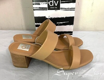 Новые женские сандалии DV от Dolce Vita Lextra с ремешком на каблуке — ВЫБЕРИТЕ РАЗМЕР — кафе - Изображение 1 из 4