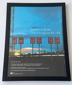 Vintage Depeche Mode Singles 86 98 Framed Album Original Ad Promo Poster 9x12 - Picture 1 of 6