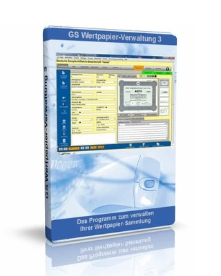 GS Wertpapier-Verwaltung 3 - Software zur Verwaltung Ihrer Werpapier.Sammlung - Bild 1 von 4