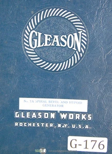 Gleason 7A, generador hipoideo biselado espiral, manual de instrucciones del operador 1943 - Imagen 1 de 3