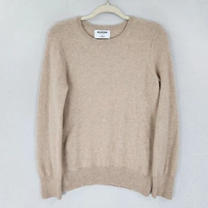 Naadam Maglione Donna Grande Marrone Originale Cashmere Girocollo Pullover Leggero - Foto 1 di 10