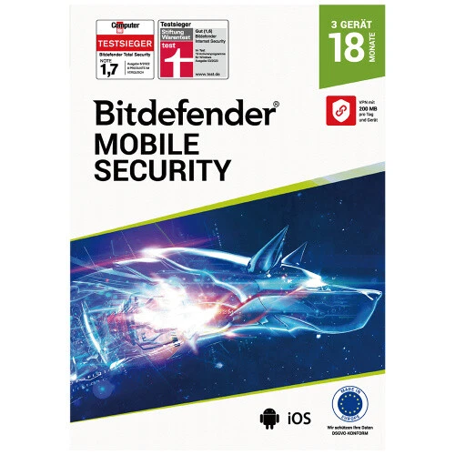 Bitdefender Mobile Security 3 Geräte / 18 Monate - Bild 1 von 1