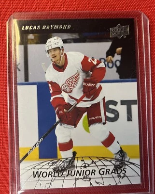 2022-23 Upper Deck Series 2 Lucas Raymond WORLD JUNIOR GRADS insert #WG-9 - Image 1 of 2