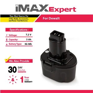 Batería NiMh 7,2 V 3Ah para Dewalt DW9057 DE9057 DE9085 DW920K DW920K-2 - Imagen 1 de 5