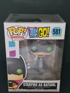 Funko Pop Teen Titans Go! Starfire As Batgirl + Free Protector No 581 - Picture 1 of 8