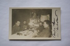 Imperial German postcard of 4 officers in a bunker all have iron cross 2nd class
