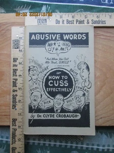 abusive words or how to cuss effectively - clyde crobaugh 1956 - Imagen 1 de 6