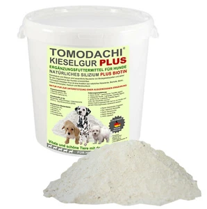Kieselerde Plus Biotin für Hunde BARF Zusatz Silizium Biotin Mineralien 1L Eimer - Bild 1 von 7