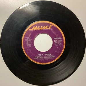 Albert Hammond I’m a Train / Brand New Day 45 RPM Record - Imagen 1 de 2