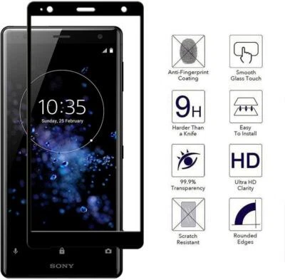 3D Curved Tempered Glass Screen Protector For Sony Xperia L3, XZ Premium XZ2 XZ3 — 第 1/4 张图片