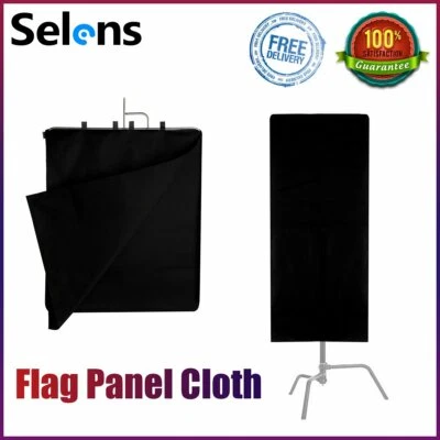 Selens 75*90 cm tessuto pieghevole telaio bandiera tessuto assorbente per riflettore pannello bandiera