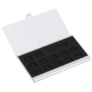 1 szt. Numer telefonu Uchwyt do przechowywania Aluminiowa torba SIM Organizer na chipy z igłą - Zdjęcie 1 z 11