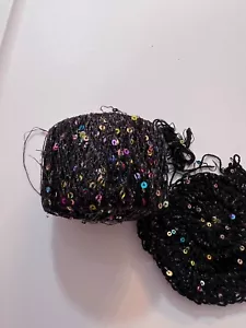 Fabulous Sequins ruffle mesh yarn, Unfinished Project New - Picture 1 of 7