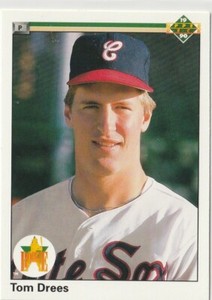 1990 UPPER DECK TOM DREES  - ROOKIE CARD -  CHICAGO WHITE SOX #3