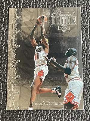 🔥DENNIS RODMAN 1995-96 ВЕРХНЯЯ ПАЛУБА СПЕЦИАЛЬНОЕ ИЗДАНИЕ СЕРЕБРО!🔥BULLS! - Изображение 1 из 2